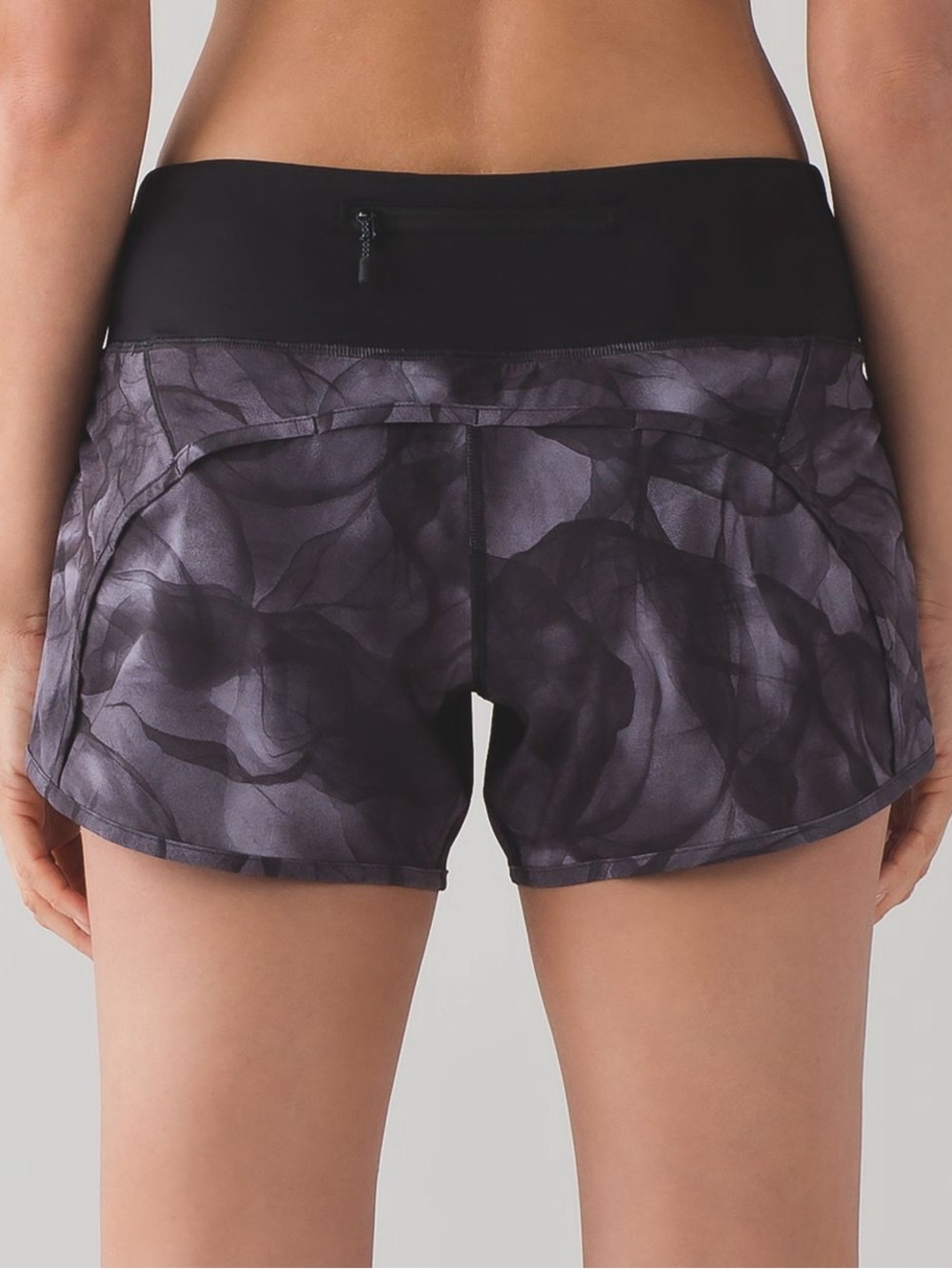Lululemon | Speed Shorts Black and Grey Size 10